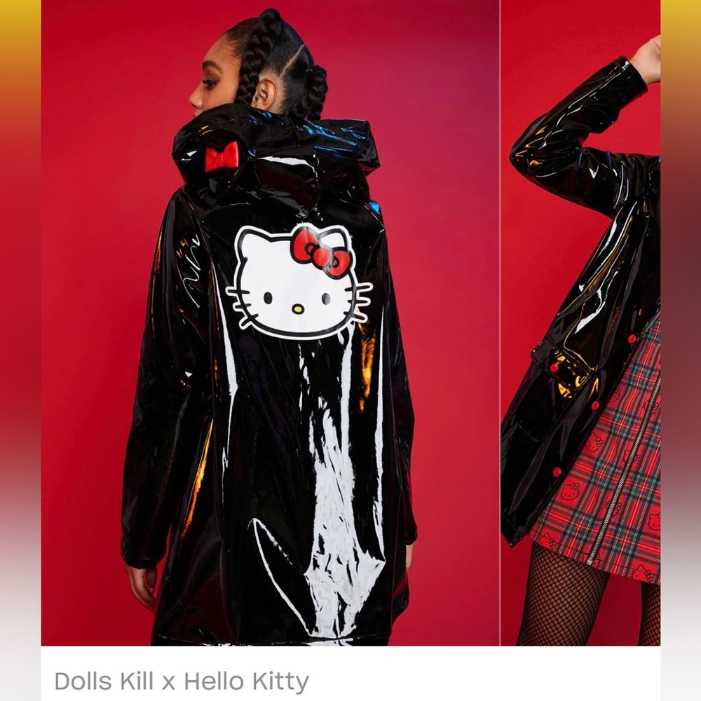 Dolls Kill x Hello Kitty
Rain On Ur Parade Button Up Raincoat